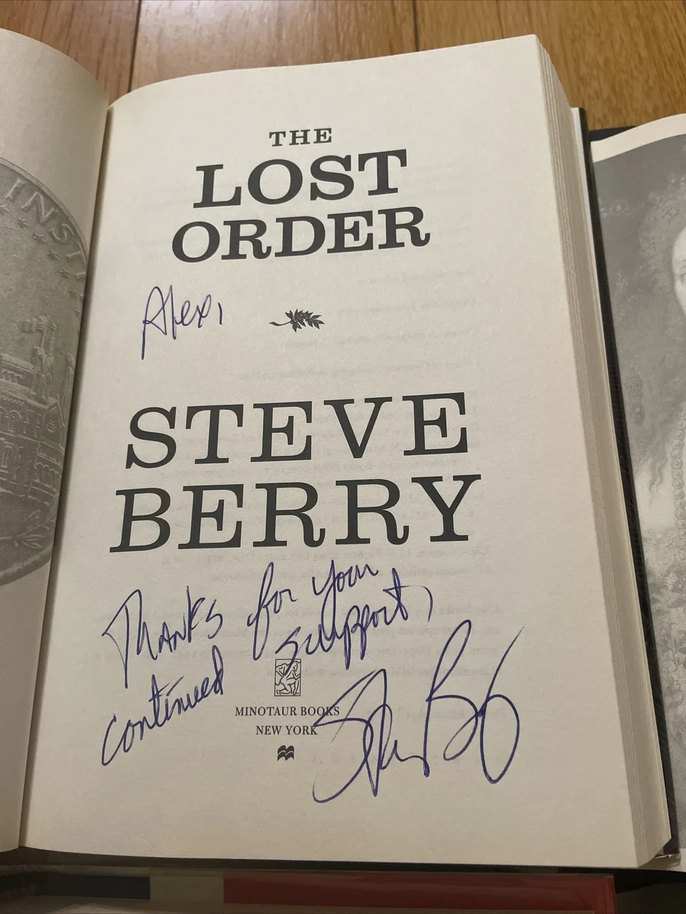 Steve Berry - Lot of 4 SIGNED First Edition Lost Order, Charlemagne Pursuit etc.